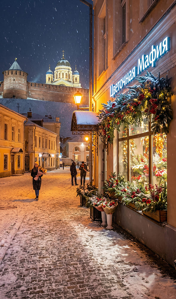 Зимние букеты в Нижнем Новгороде