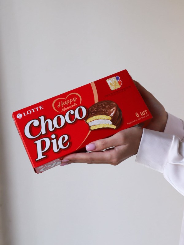Пирожное Lotte Choco Pie 6 шт в красной упаковке